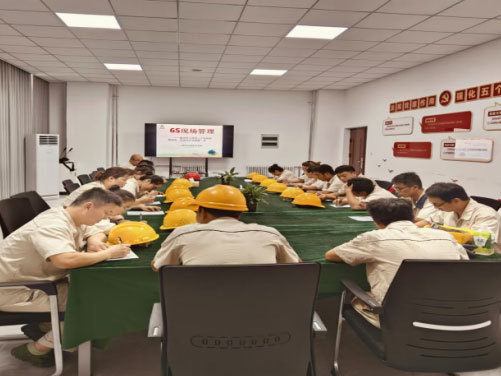 The company organized "6S site management" training