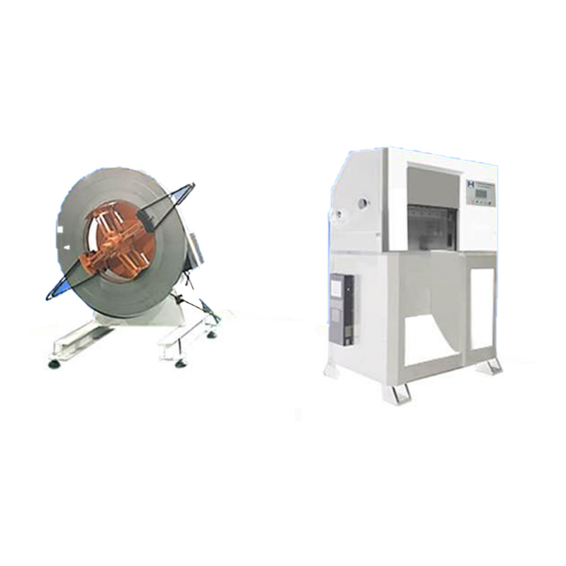 Silicon steel iron core cutting and folding machine