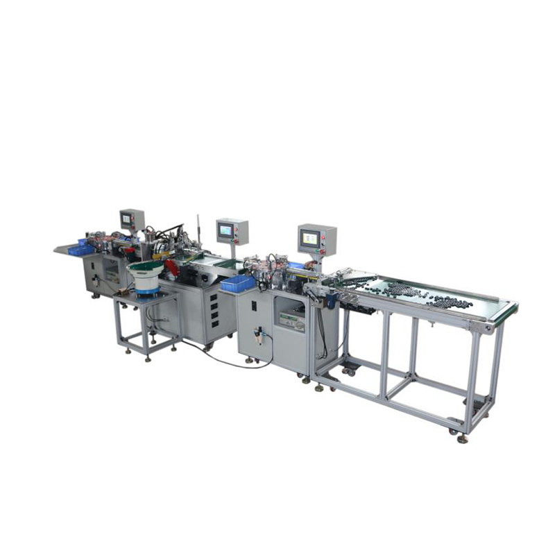 Fully automatic magnetic ring assembly testing sorting machine production line
