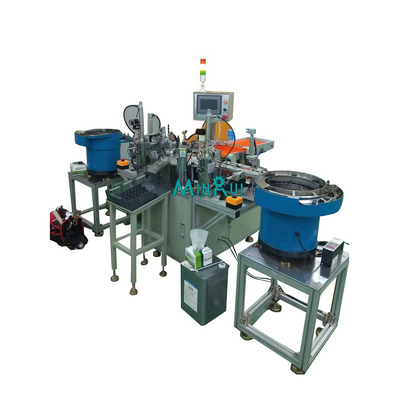 Fully automatic magnetic ring dispensing cover box machine