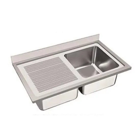 Single bowl Sink with L drain board