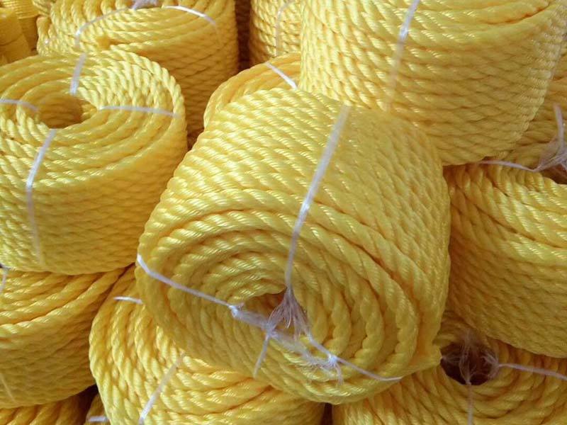 PP (polyethylene filament) three-strand rope