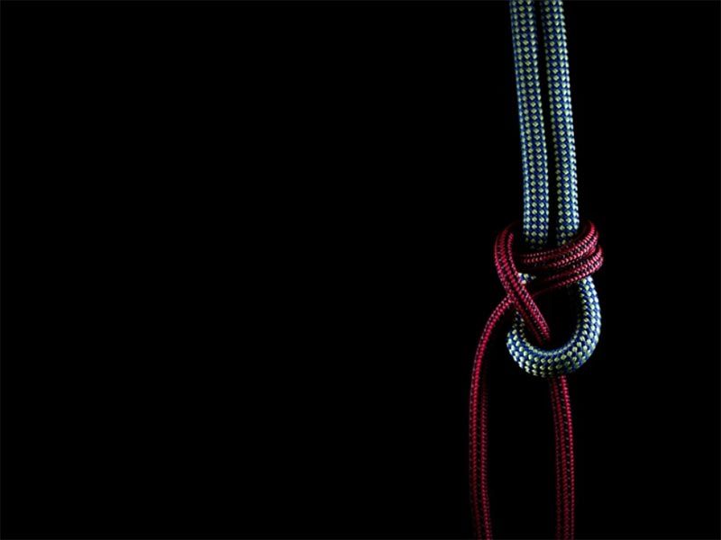 48 strands double braided rope red