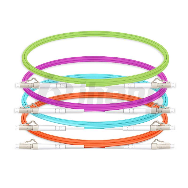 LC-LC indoor multimode single-core fiber optic patch cord