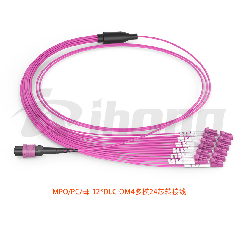 MPO/PC/母-12*DLC-OM4多模24芯转接线