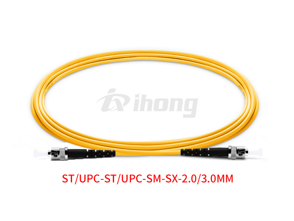 ST-ST indoor single-mode single-core fiber optic patch cord