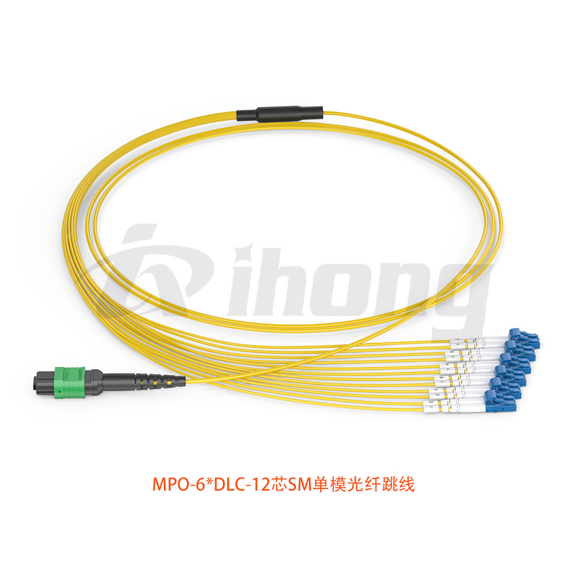 MPO/APC/母-6*DLC-SM单模12芯转接线