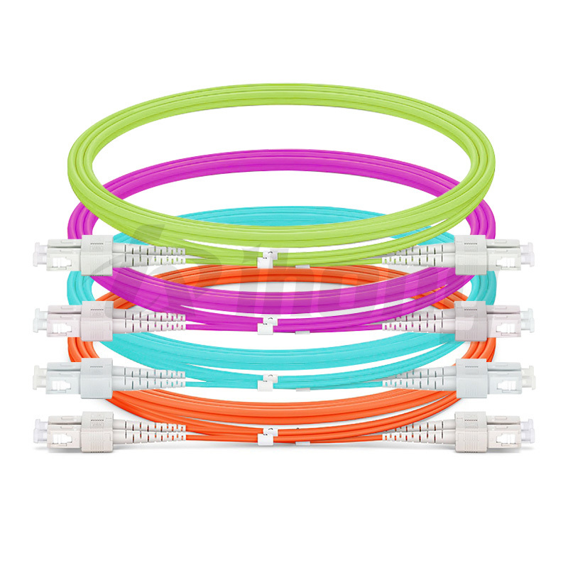 SC-SC indoor multimode duplex fiber optic patch cord