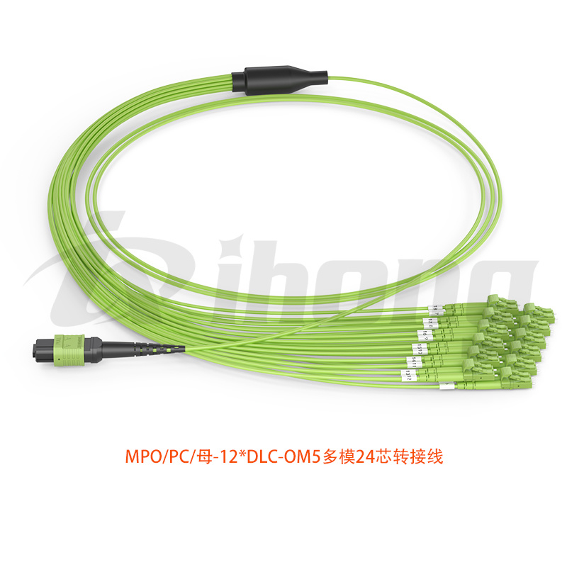MPO/PC/母-12*DLC-OM5多模24芯转接线