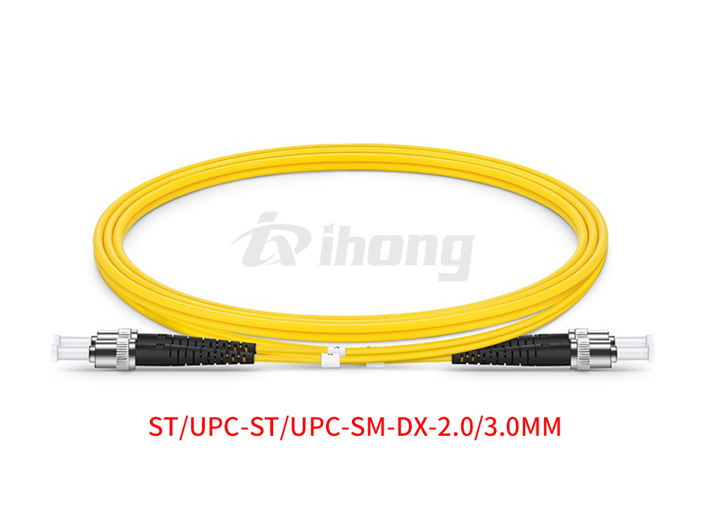 ST-ST indoor single-mode dual-core fiber optic patch cord