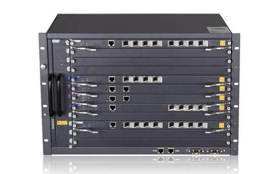 Integrated rack-mounted OLT