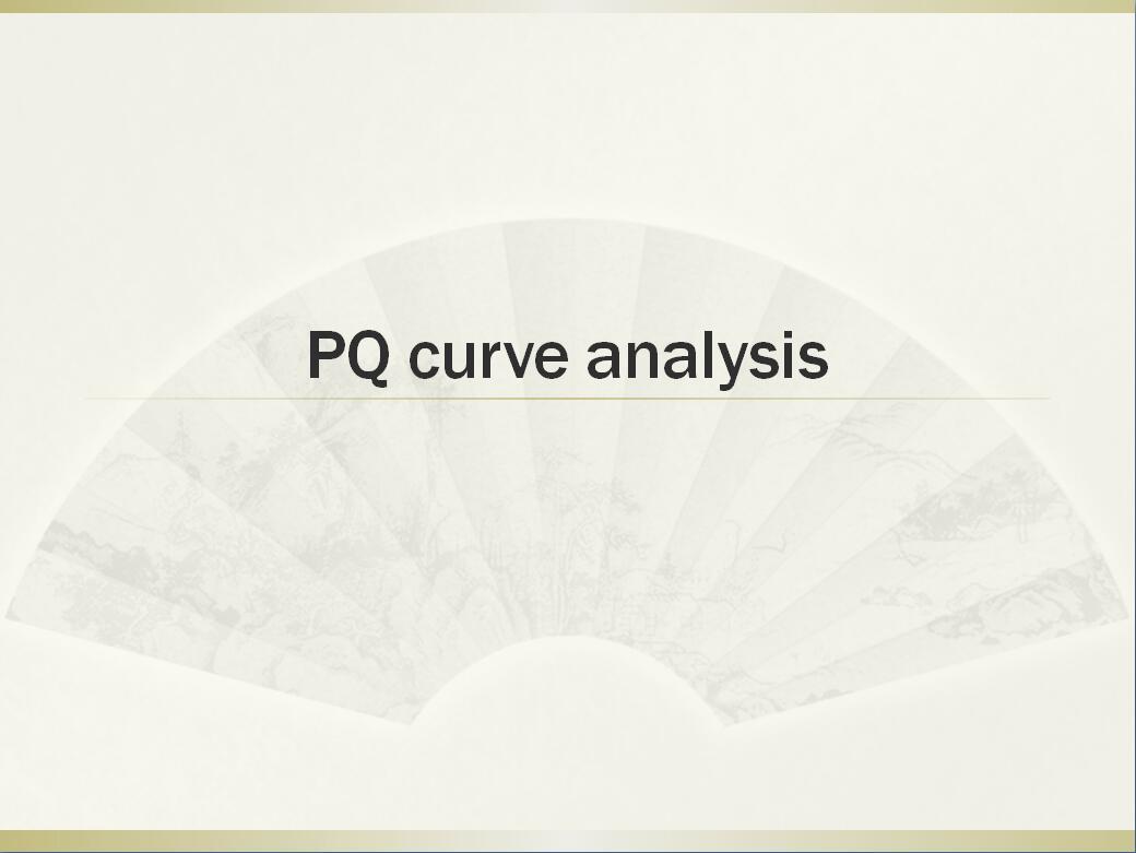 PQ curve analysis