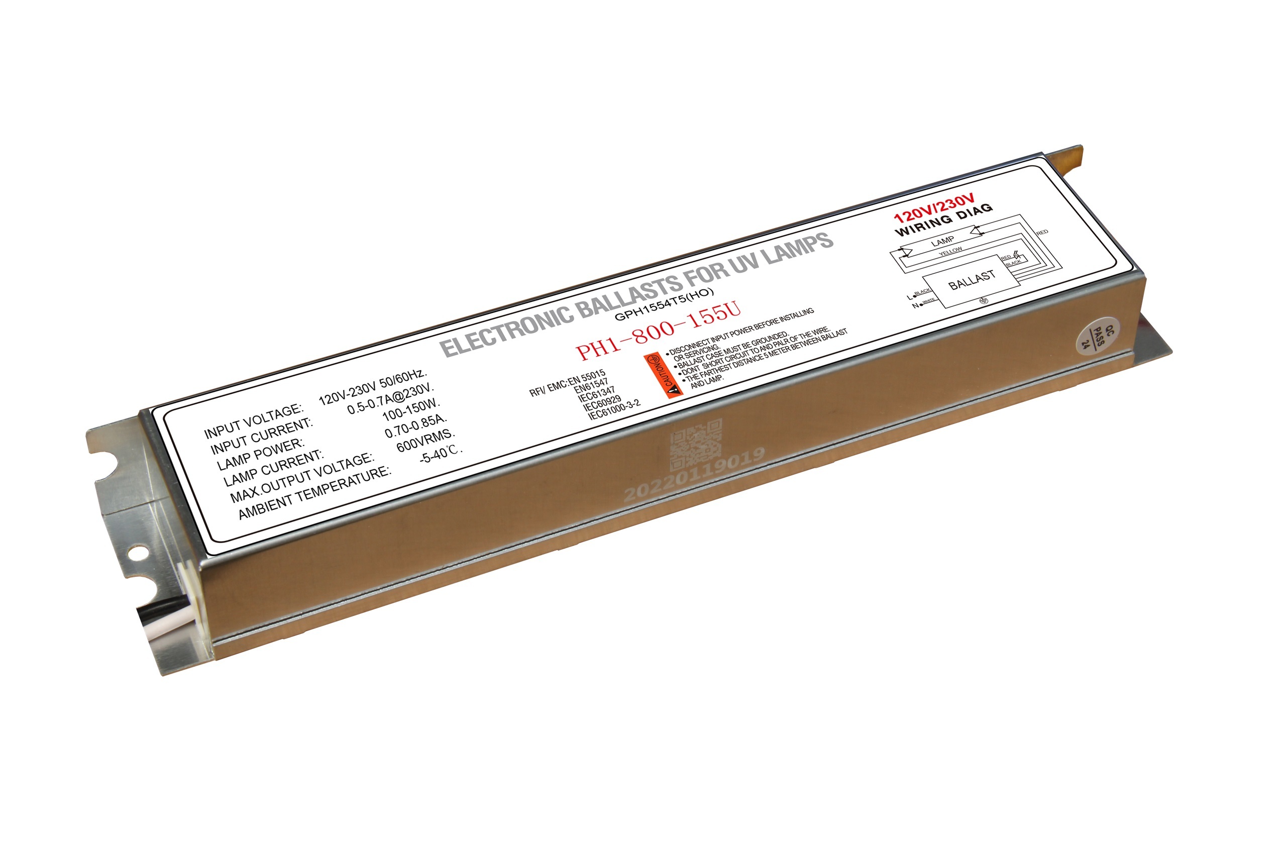 Ballasts PH1-800-155U