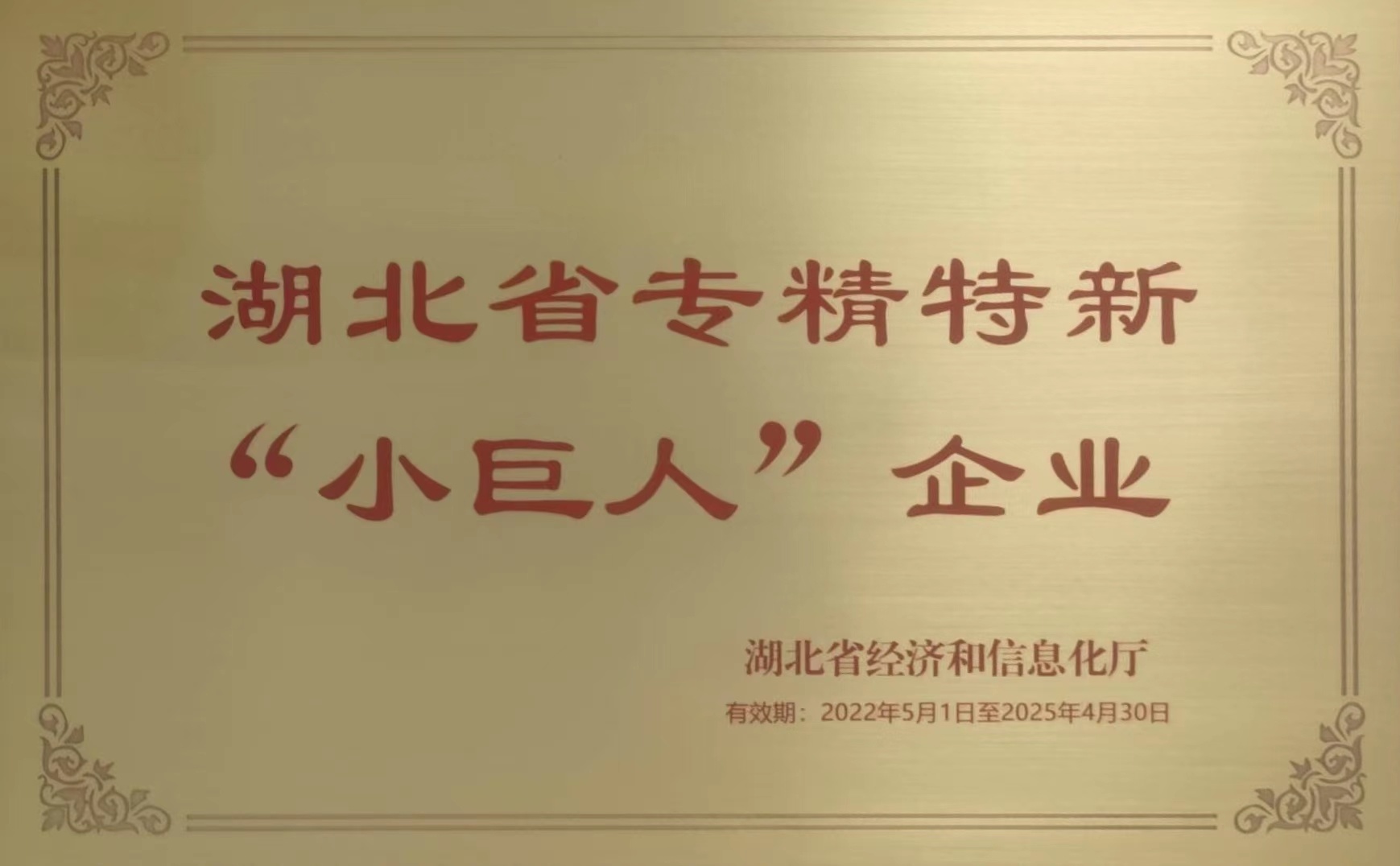 省专精特新2022.5-2025.4 省专精特新2022.5-2025.4