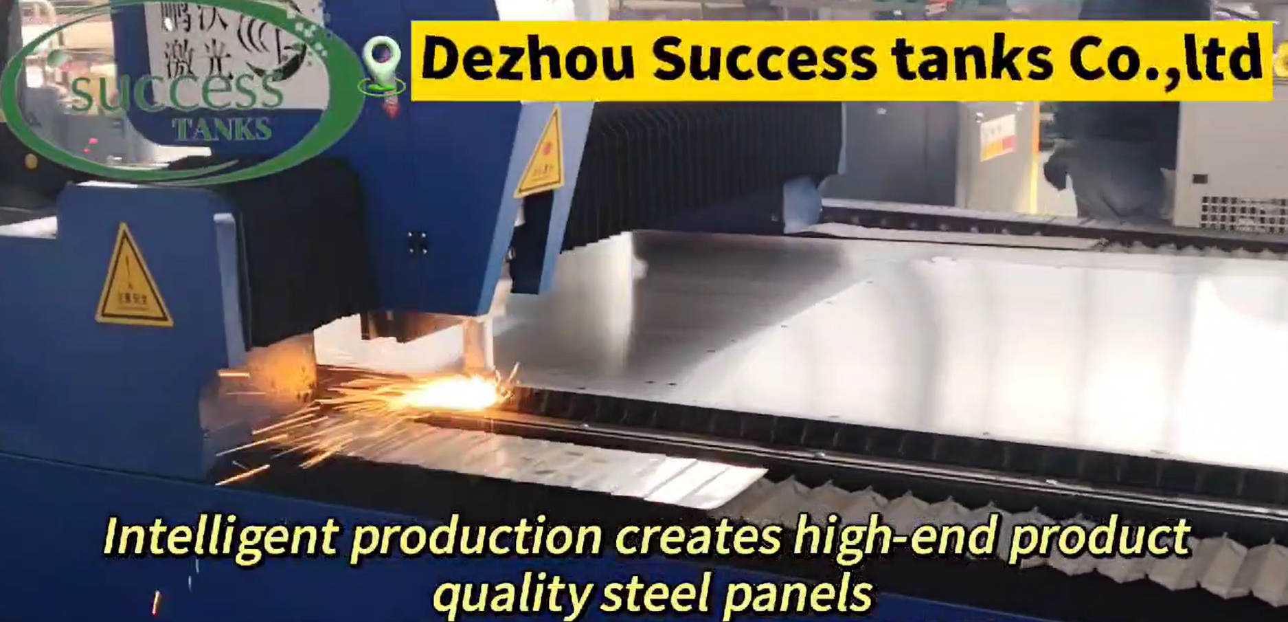 Intelligent production to create high quality high-end steel water tank