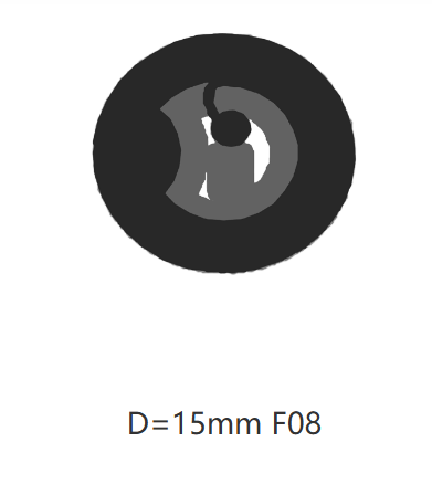 NFC electronic tag diameter 15MM