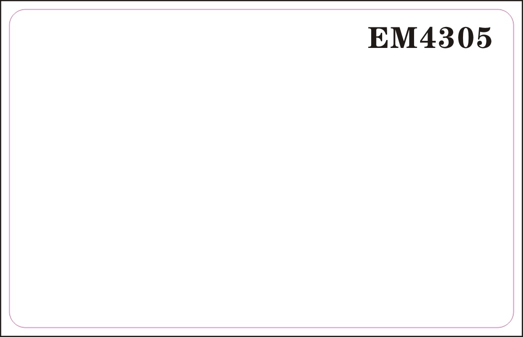 EM4305 Print White Card