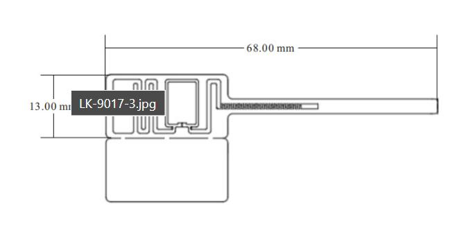 UHF jewelry label diagram