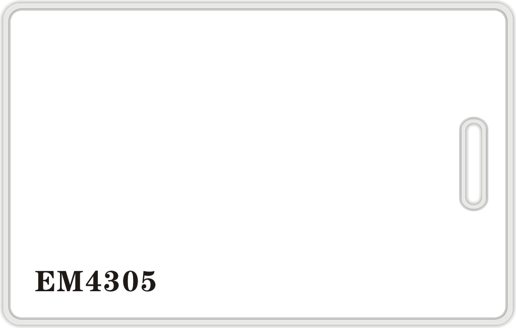EM4305 White thick card