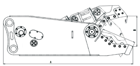 Single Cylinder Hydraulic Shear