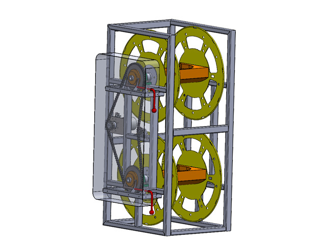Double-layer hydraulic hose reel