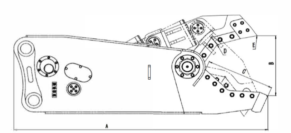 Single Cylinder Hydraulic Shear