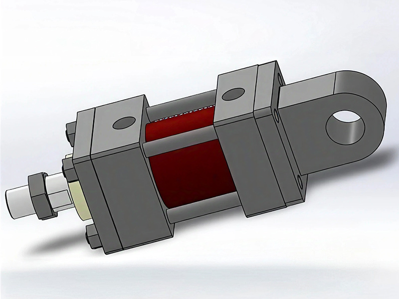 Tie rod hydraulic cylinder