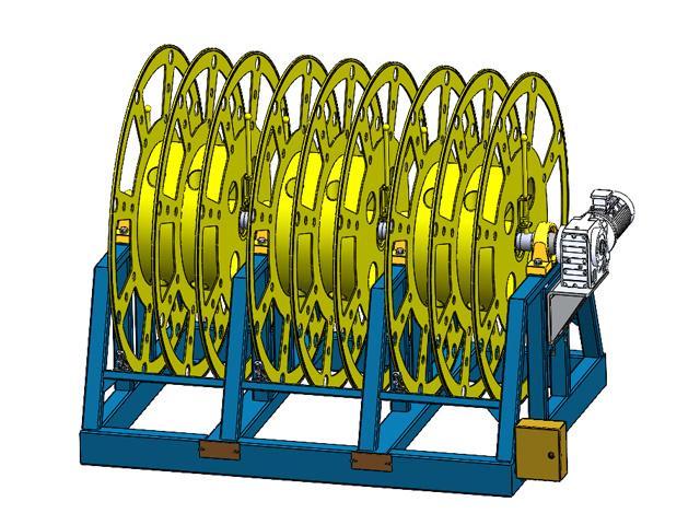 Single-layer motorized reels