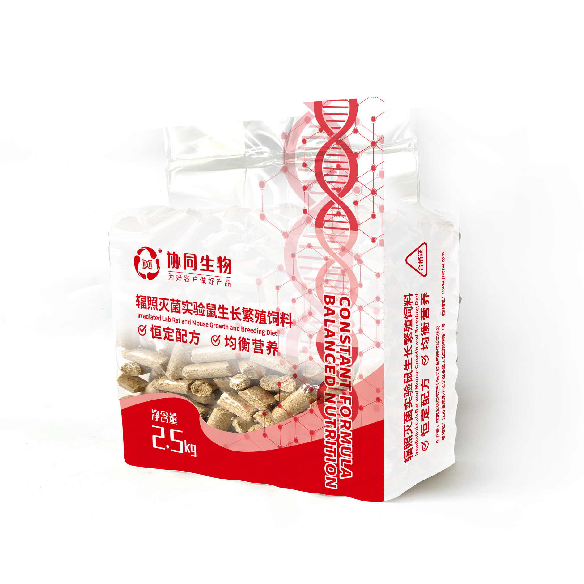 辐照灭菌实验鼠生长繁殖饲料