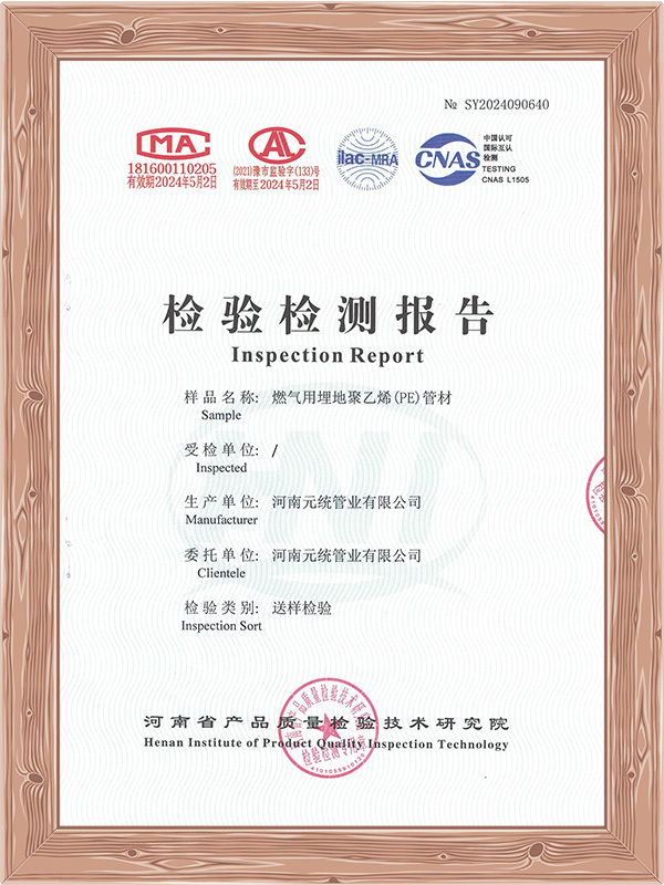 Inspection and testing report Inspection and testing report