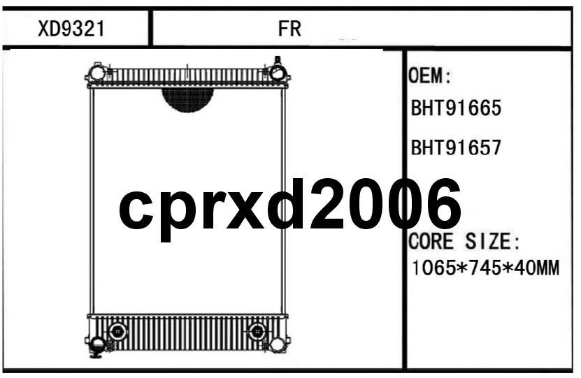 Freightliner Truck Radiator - Fits: Business Class Series