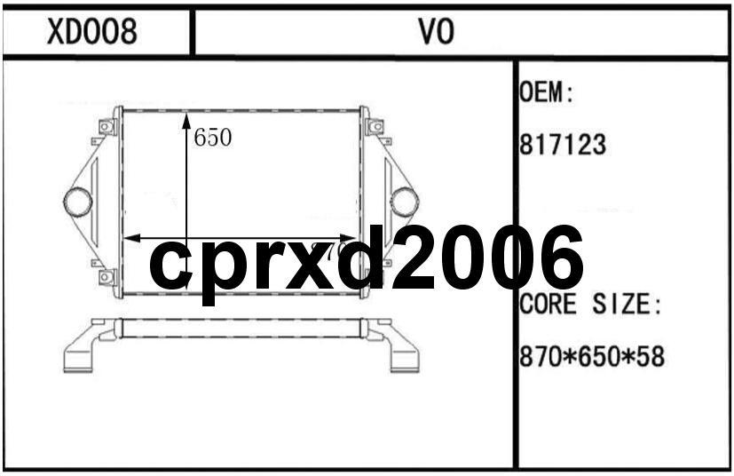 Volvo-mack charge air cooler oe 817123