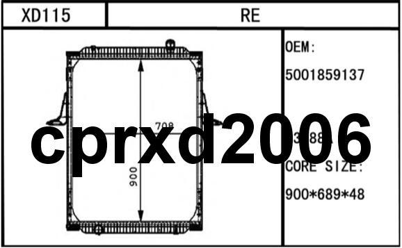 Renault Kerax radiator 5001859137/5001859150/5001859151/5010315736/5001861376 5001864775/5001864777