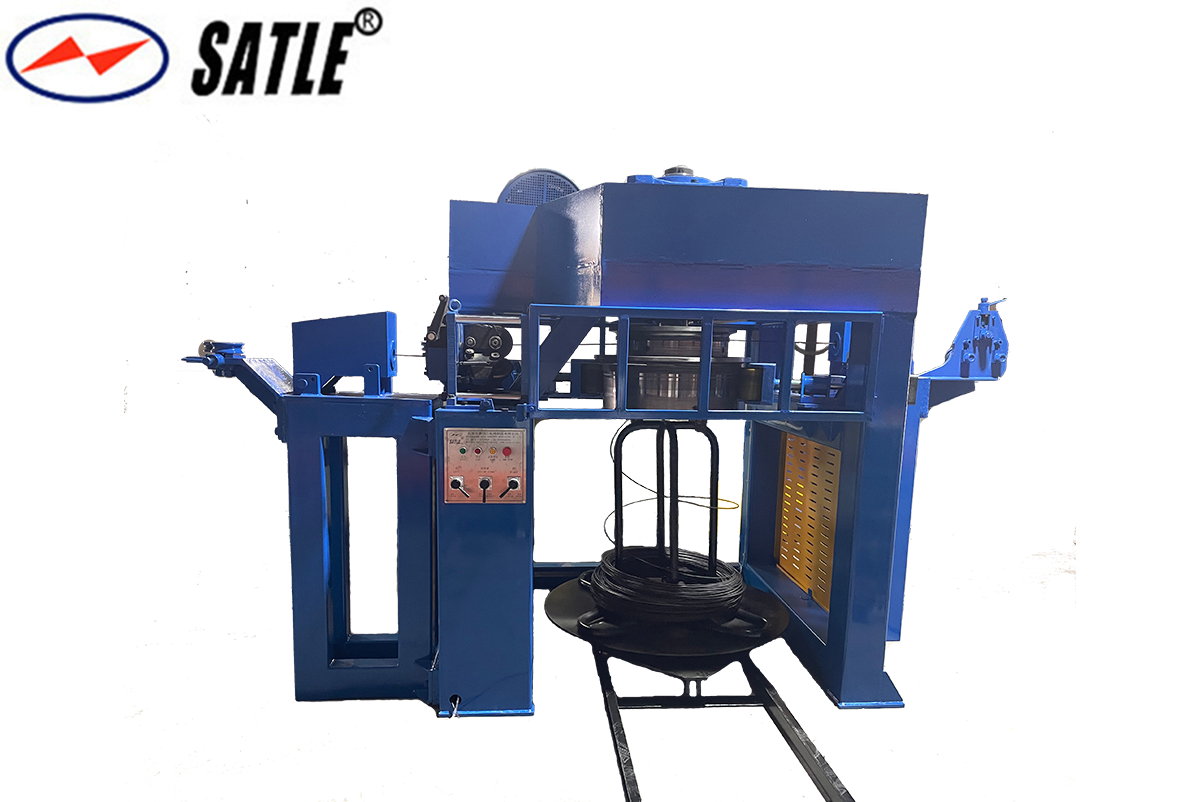 Double reel inverted wire drawing machine supports embossing