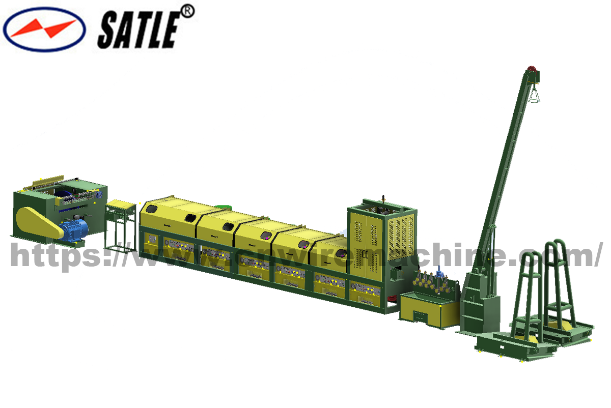 5.5-2.5 mm High Carbon Steel Wire Full Wire Drawing Line