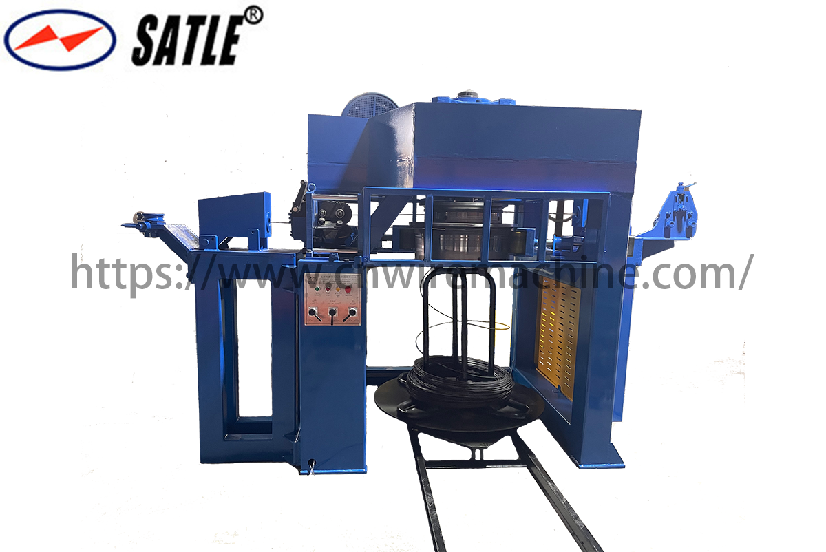 Double reel inverted wire drawing machine supports embossing