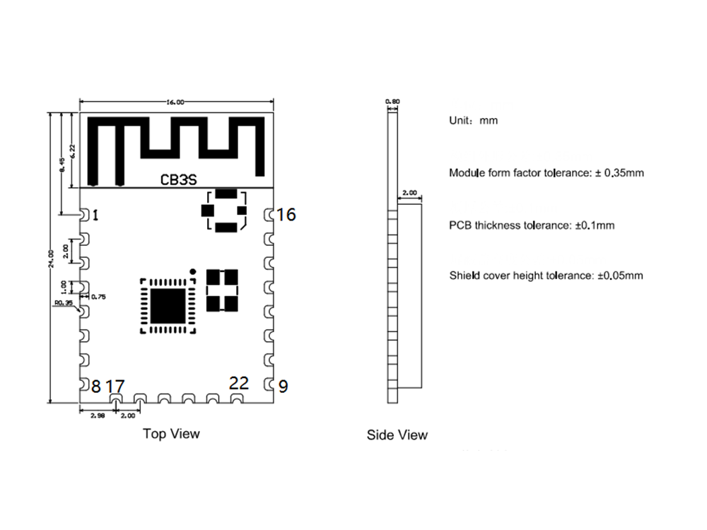 Tuya CB3S Wi-Fi module