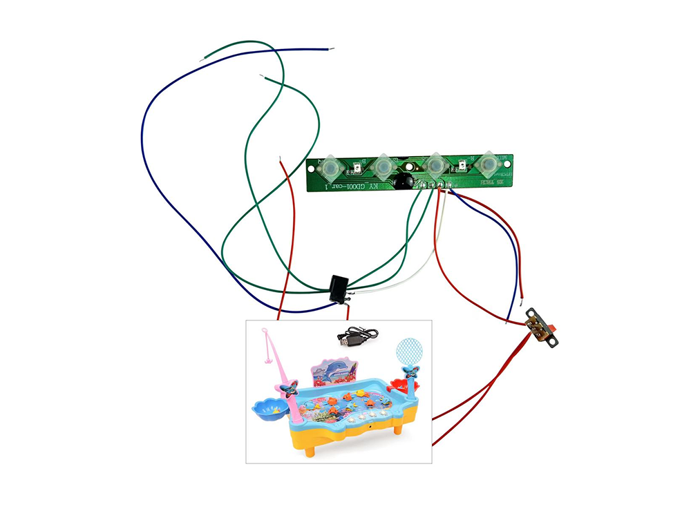 customized fishing game set pcb board toy music accessories toy printed pcba board
