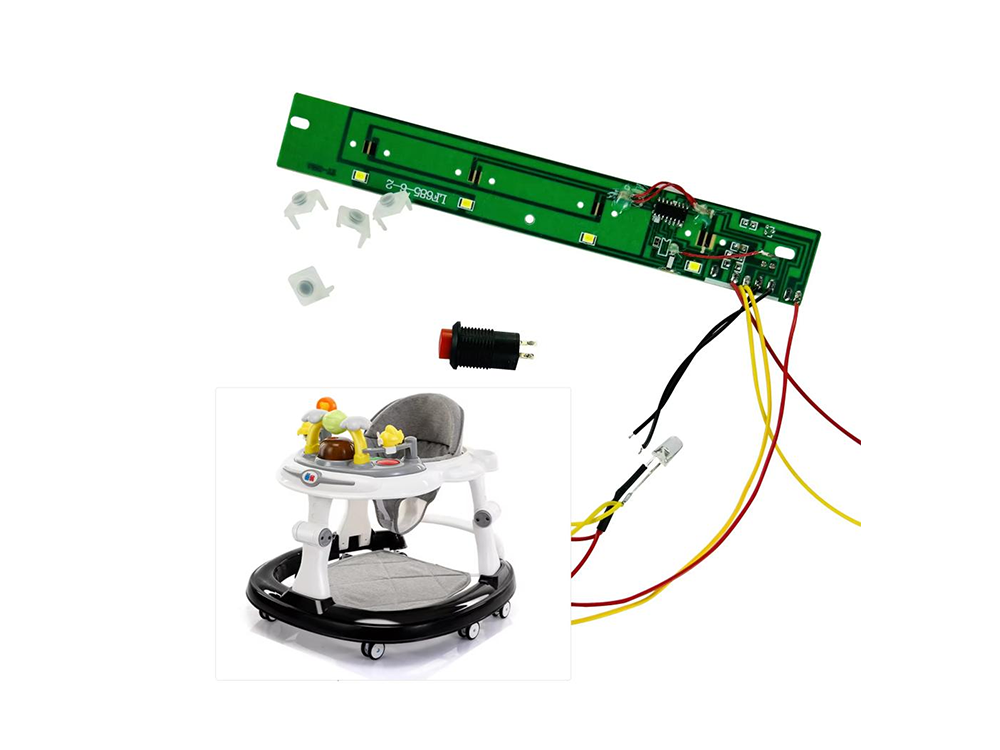 customized4 key walker music box pcb sound pcb board toys music chip toy pcba circuit board baby dining car