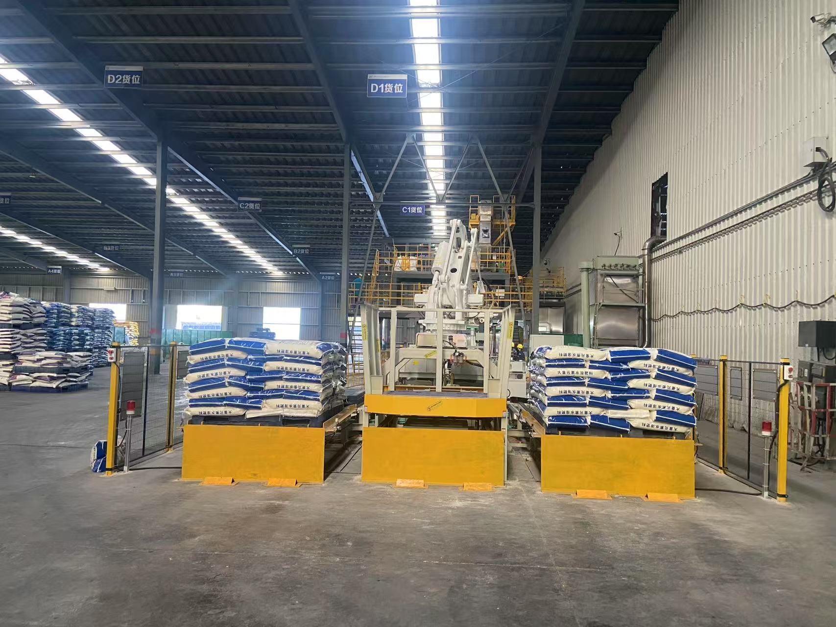 Dual-station palletizing robots double efficiency!