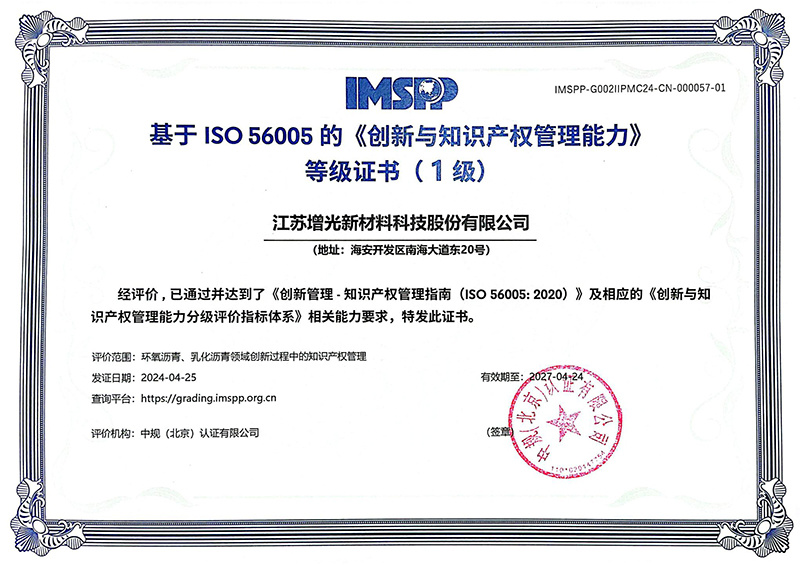 Competency Certificate in ISO56005 Innovation and Intellectual Property Management (Level 1)