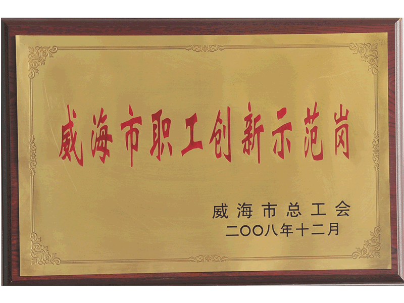 2008年威海市職工創(chuàng)新示范崗