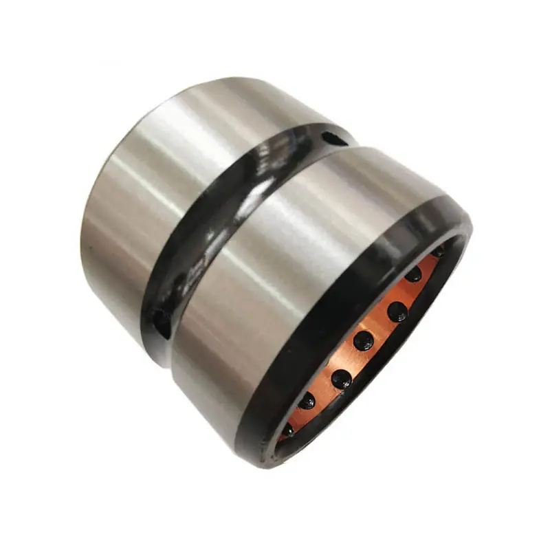 Copper sleeve on white background