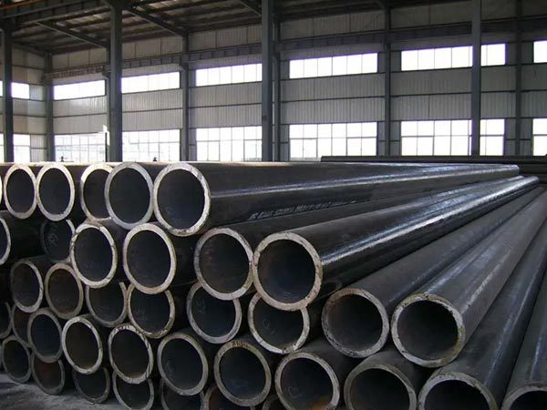 Steel pipe connection method