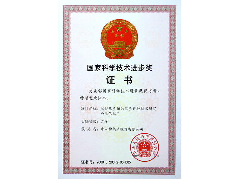 國家科學技術進步二等獎