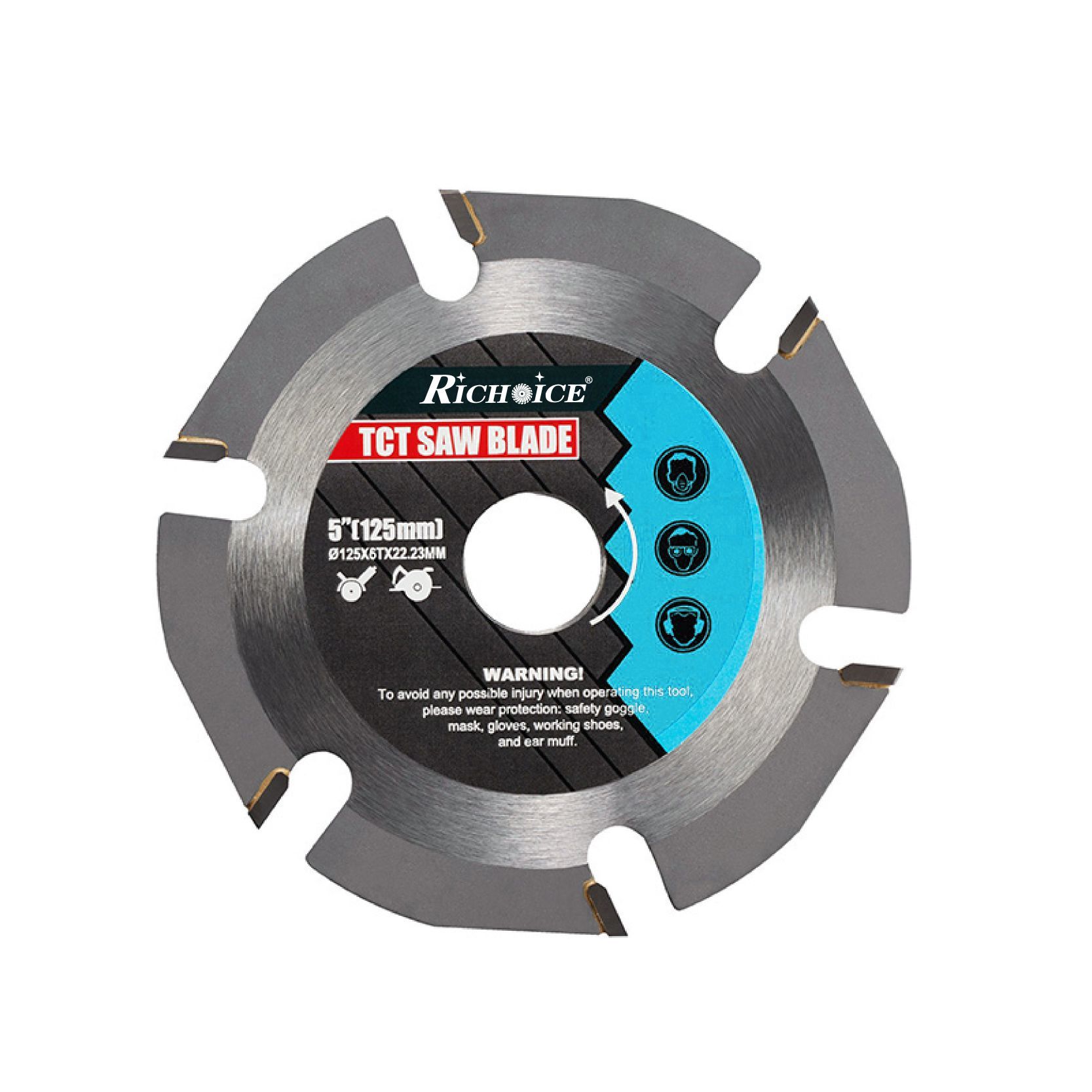 TCT Circular Cutter Grooving Saw Blade Sizes for Wood Cutting Blades Preparation 6 Teeth