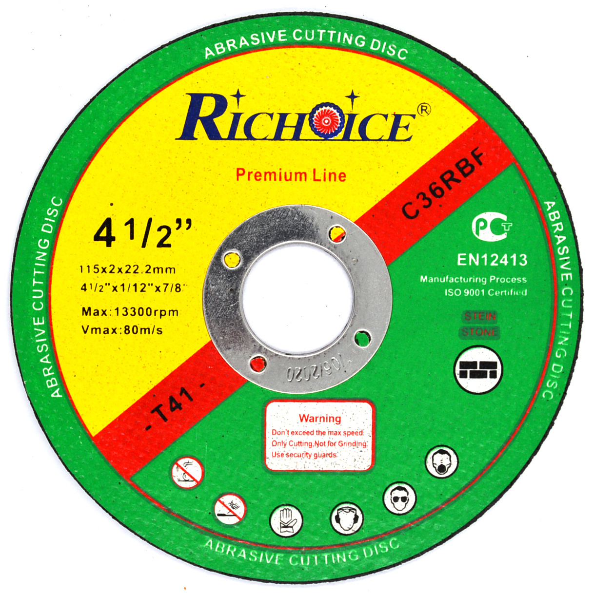 Abrasive cutting disc for Stone