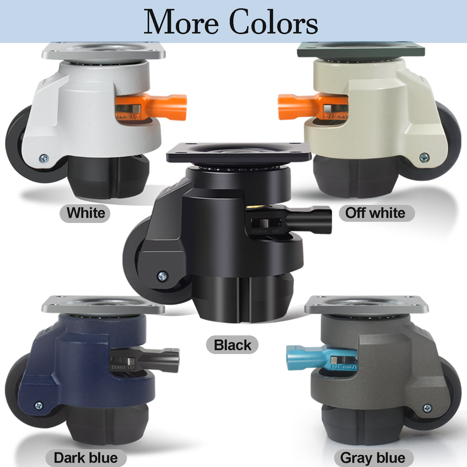 Heavy Duty Nylon Casters & Retractable Leveling Casters for Industrial Use