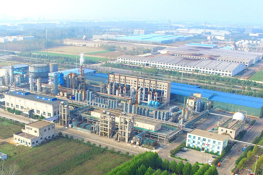 Aerial factory view Aerial factory view