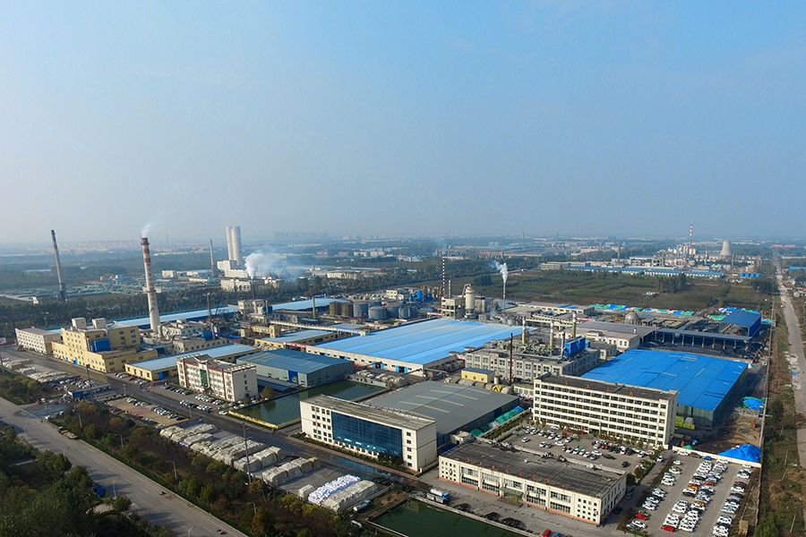 Aerial factory view Aerial factory view
